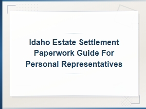 Idaho Estate Settlement Documents Guide